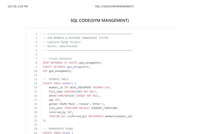 write sql queries for data analysis, reports and databases